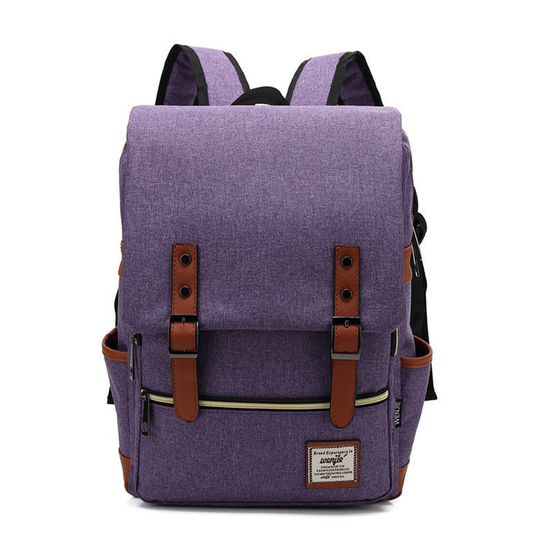 Vintage Oxford Laptop Backpack for Travel