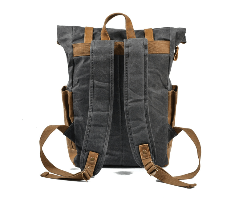 Milo Men's Rucksack | Waterproof Canvas, Stylish Travel Backpack