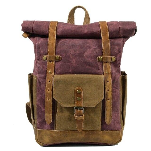 Milo Men's Rucksack | Waterproof Canvas, Stylish Travel Backpack