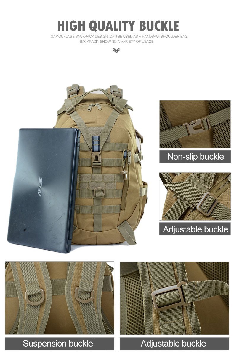 Milo Men's Travel Backpack | Water-Resistant 900D Fabric, Laptop Compartment