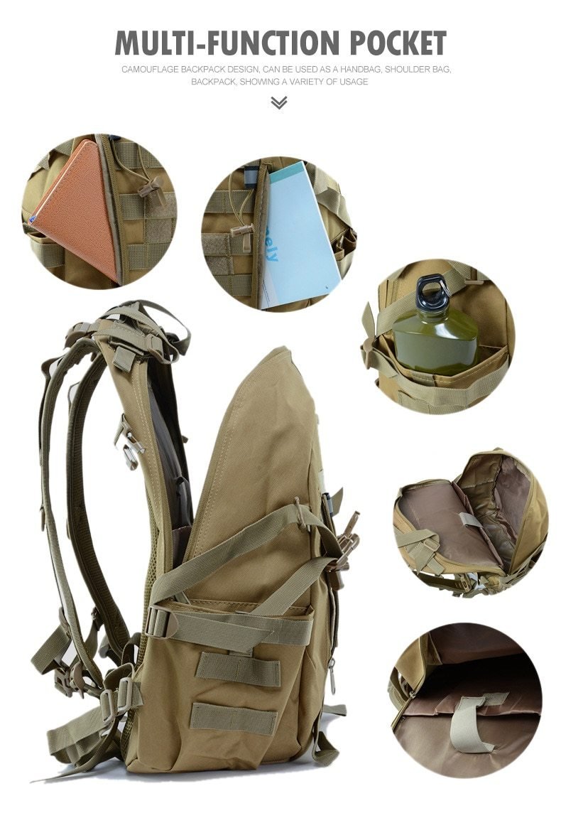 Milo Men's Travel Backpack | Water-Resistant 900D Fabric, Laptop Compartment