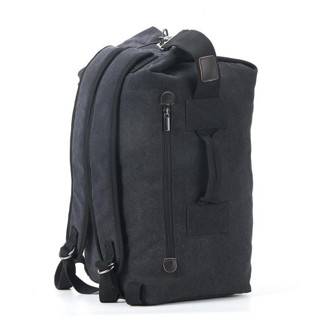 Military Style Canvas Duffel Backpack