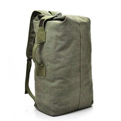 Military Style Canvas Duffel Backpack