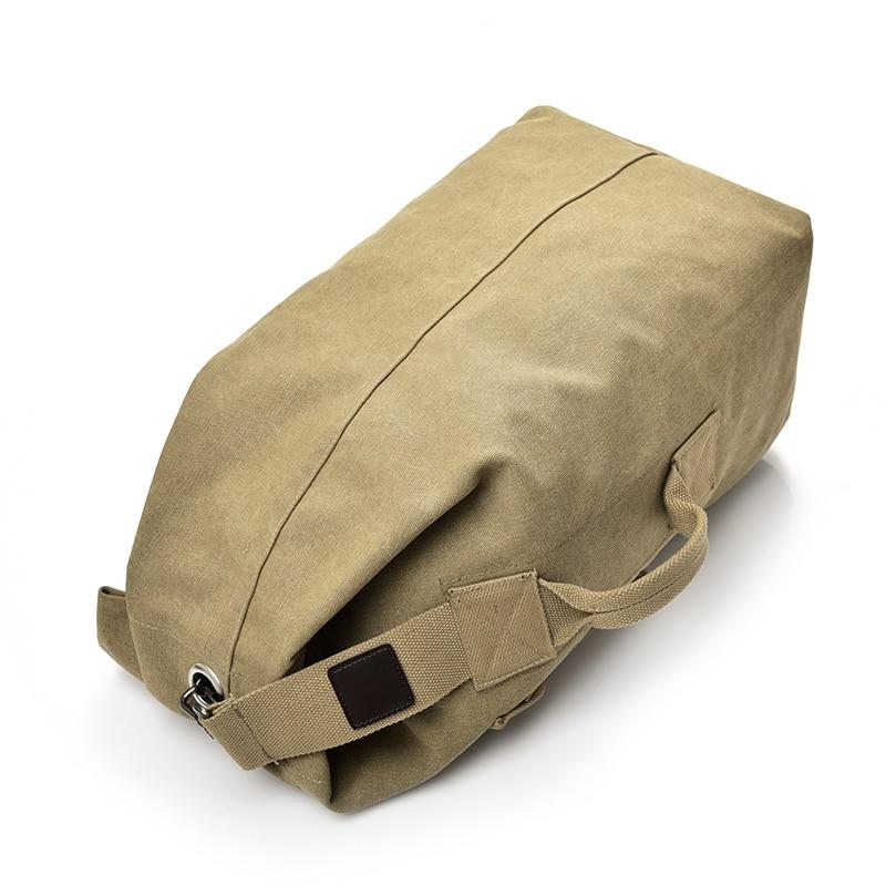Military Style Canvas Duffel Backpack
