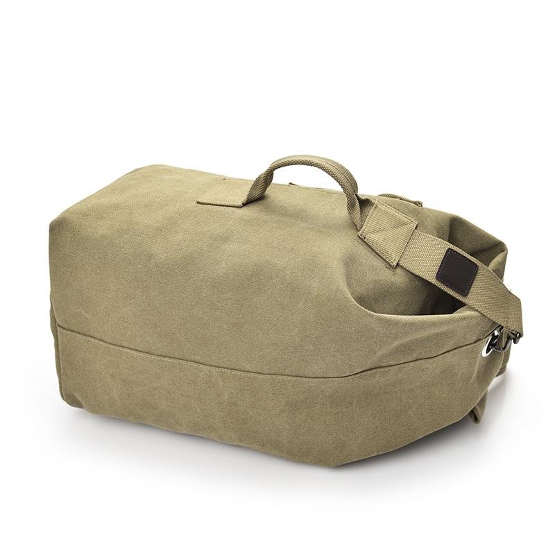 Military Style Canvas Duffel Backpack