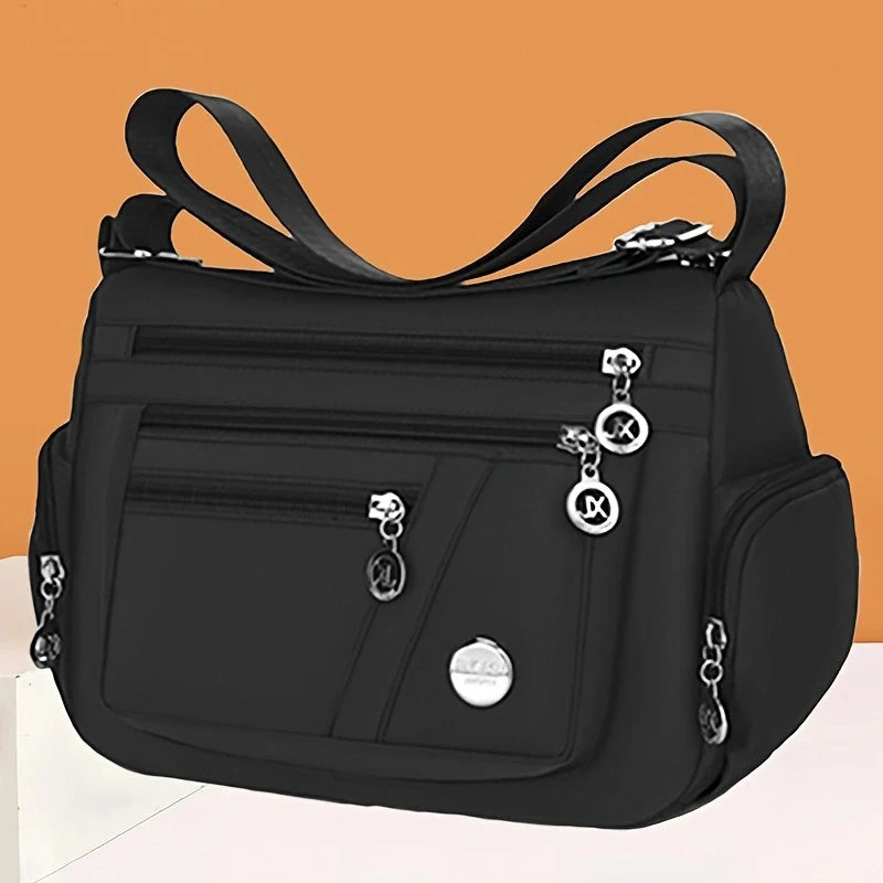 Nia Women's Crossbody Bag | Multi-Compartment Nylon Fabric