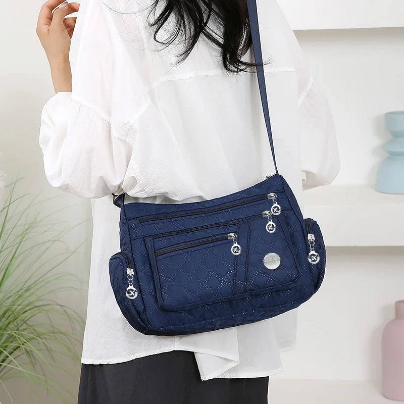 Nia Women's Crossbody Bag | Multi-Compartment Nylon Fabric
