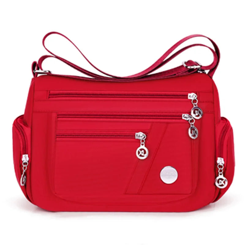 Nia Women's Crossbody Bag | Multi-Compartment Nylon Fabric