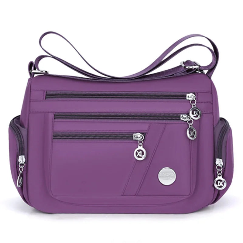 Nia Women's Crossbody Bag | Multi-Compartment Nylon Fabric