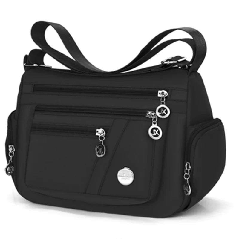 Nia Women's Crossbody Bag | Multi-Compartment Nylon Fabric