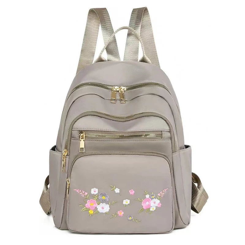 Olivia Women's Shoulder Bag | Oxford Cloth, Embroidered Design 6