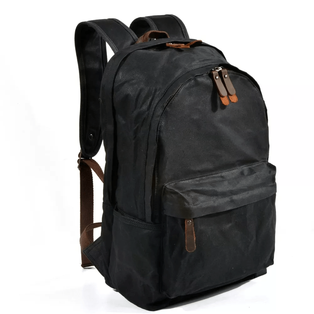 Retro Grunge Backpack | Wax Canvas, Vintage Design