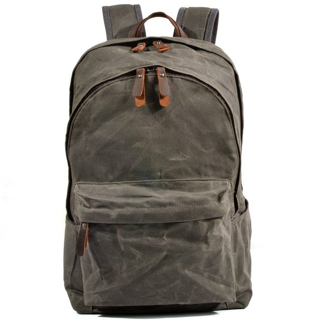Retro Grunge Backpack | Wax Canvas, Vintage Design
