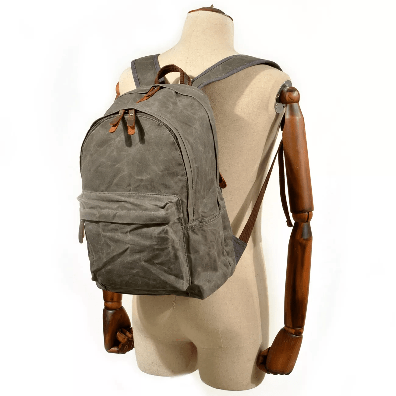 Retro Grunge Backpack | Wax Canvas, Vintage Design