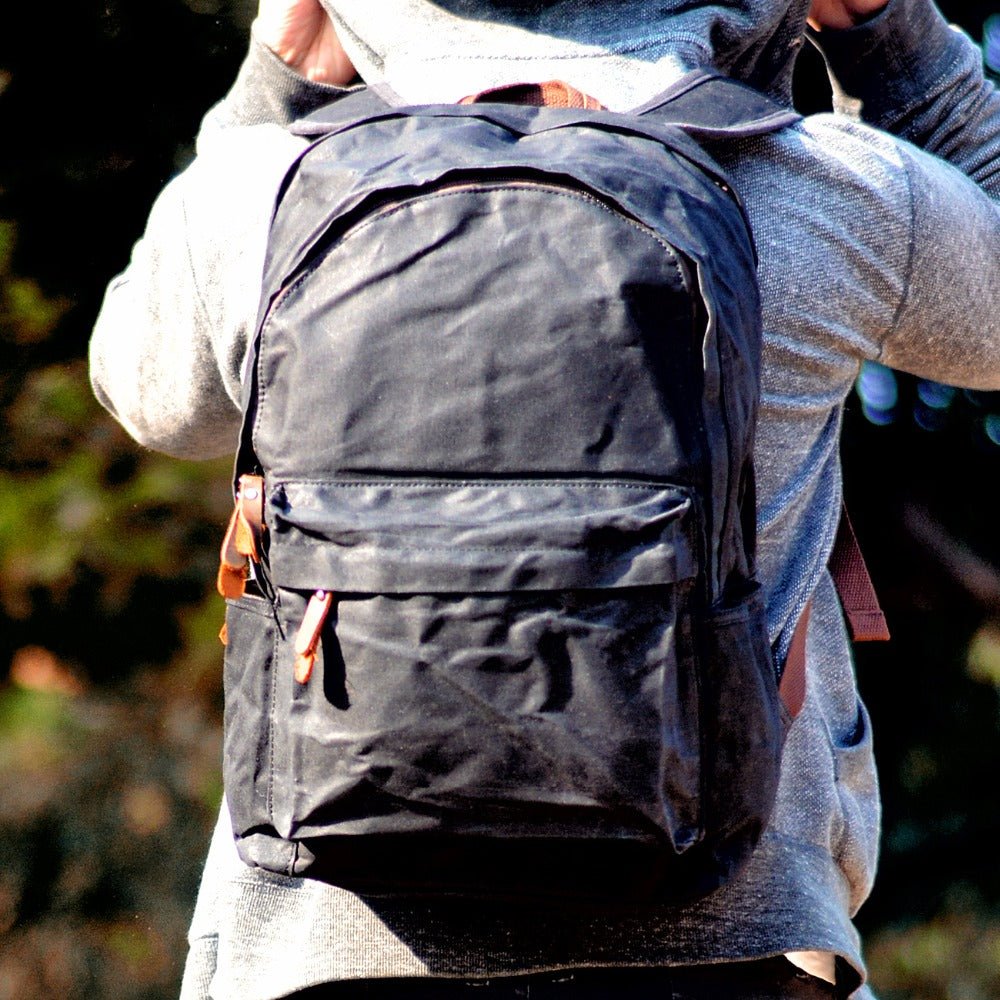 Retro Grunge Backpack | Wax Canvas, Vintage Design
