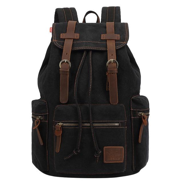 Rugged Vintage Canvas Backpack | 20L Capacity, Classic Style