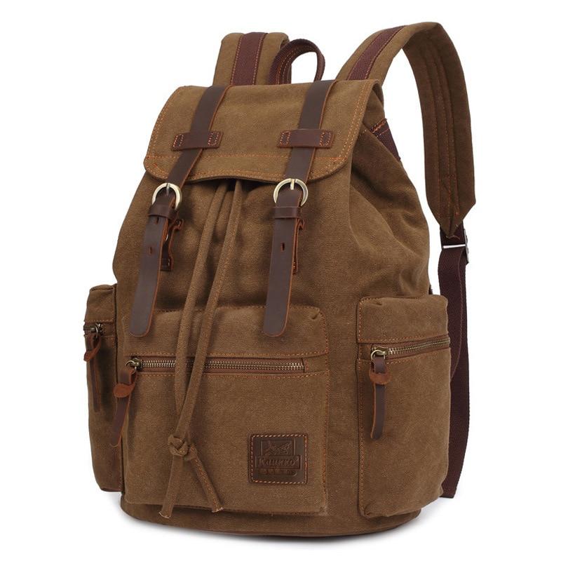 Rugged Vintage Canvas Backpack | 20L Capacity, Classic Style