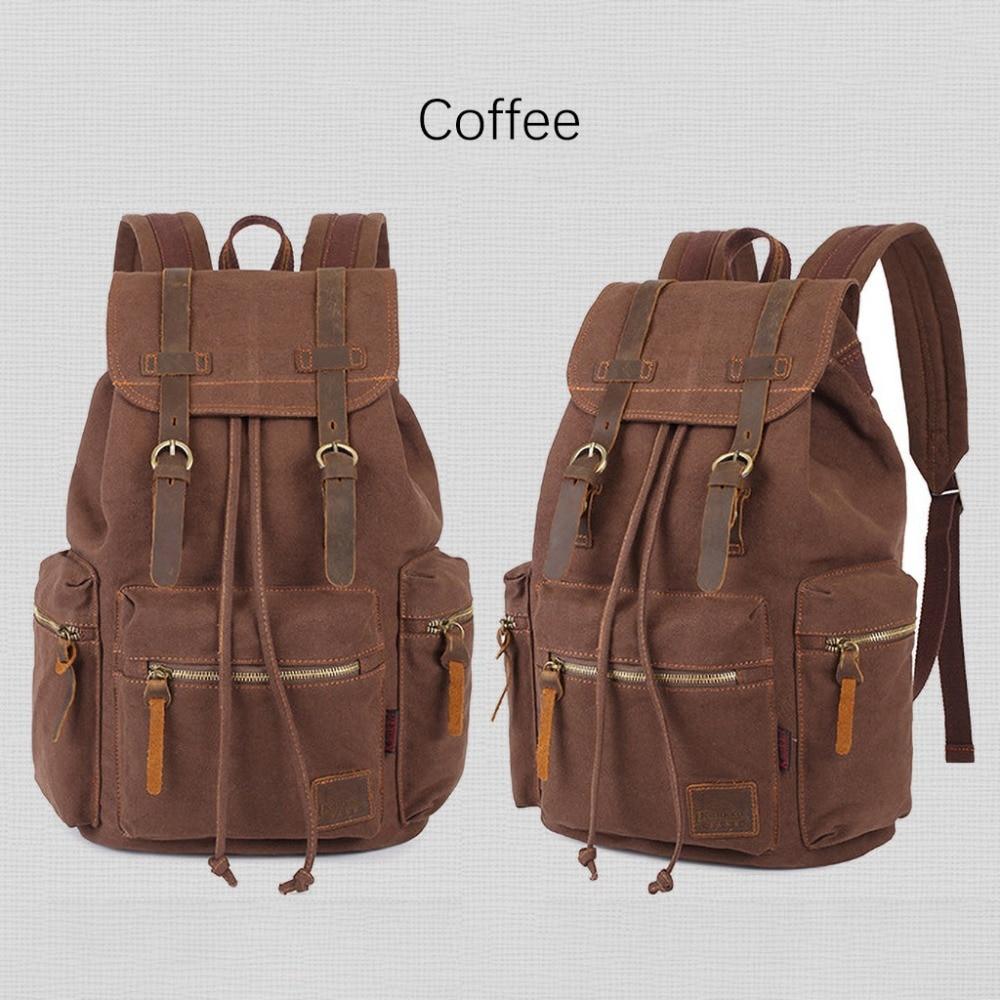 Rugged Vintage Canvas Backpack | 20L Capacity, Classic Style