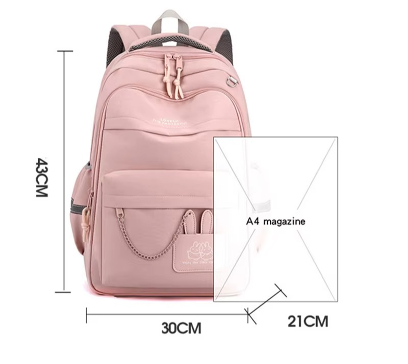 Valentina Pink Waterproof Laptop School Backpack