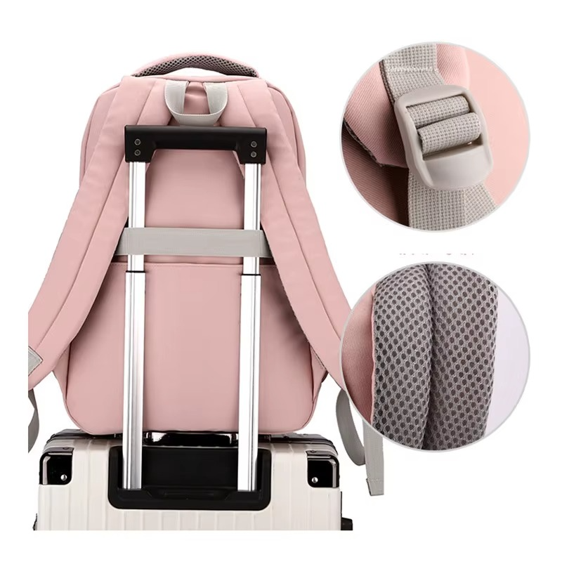 Valentina Pink Waterproof Laptop School Backpack