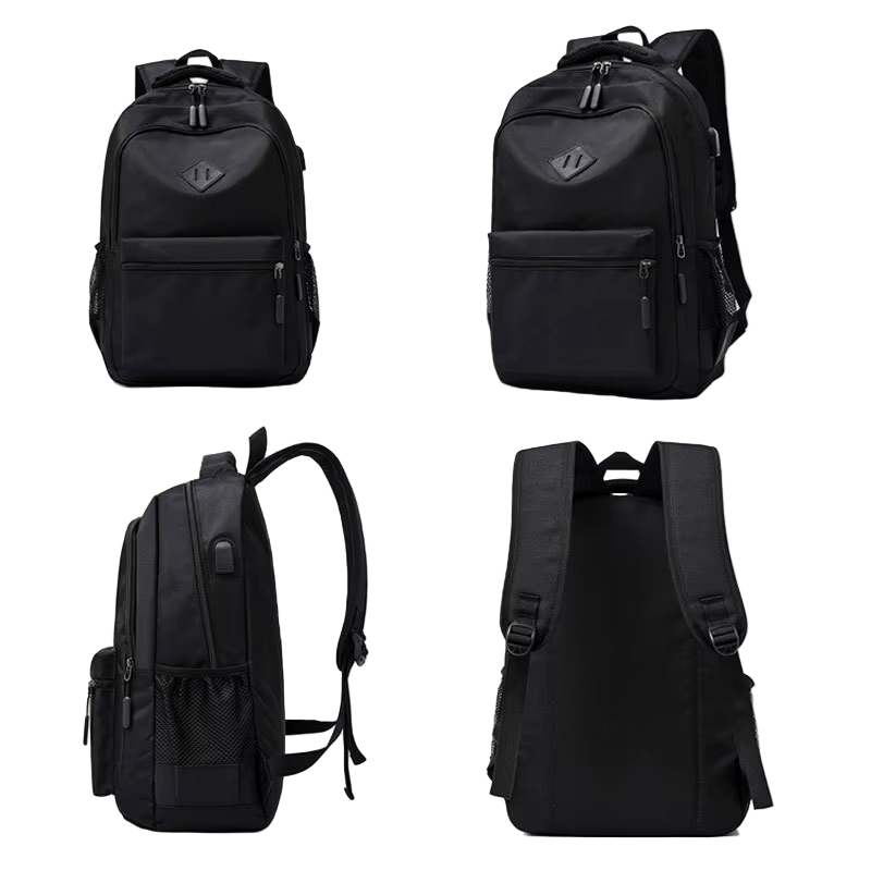 Men’s Large Capacity Canvas Travel School Backpack