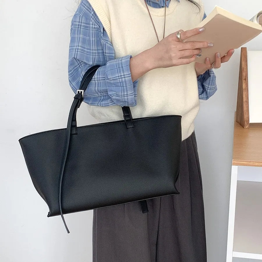 Trendy PU Leather Tote Bag for Women