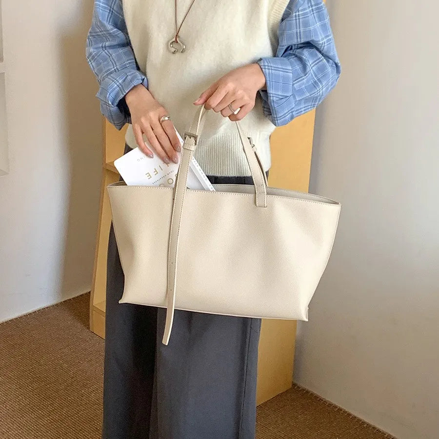 Trendy PU Leather Tote Bag for Women