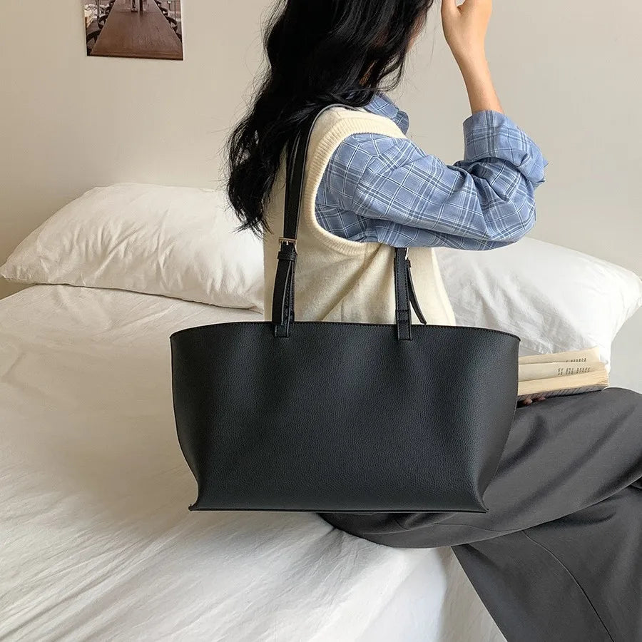 Trendy PU Leather Tote Bag for Women