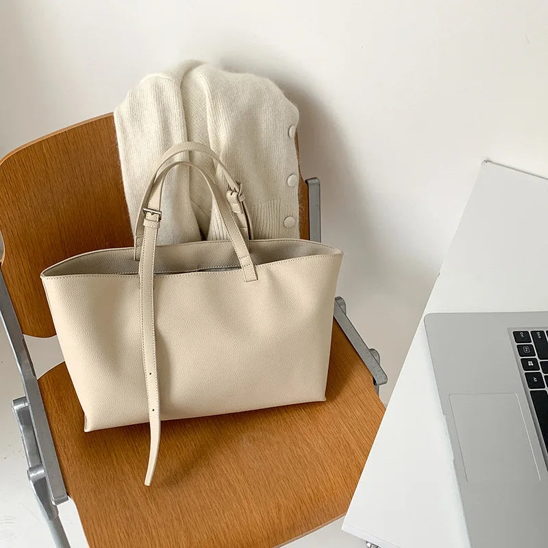Trendy PU Leather Tote Bag for Women