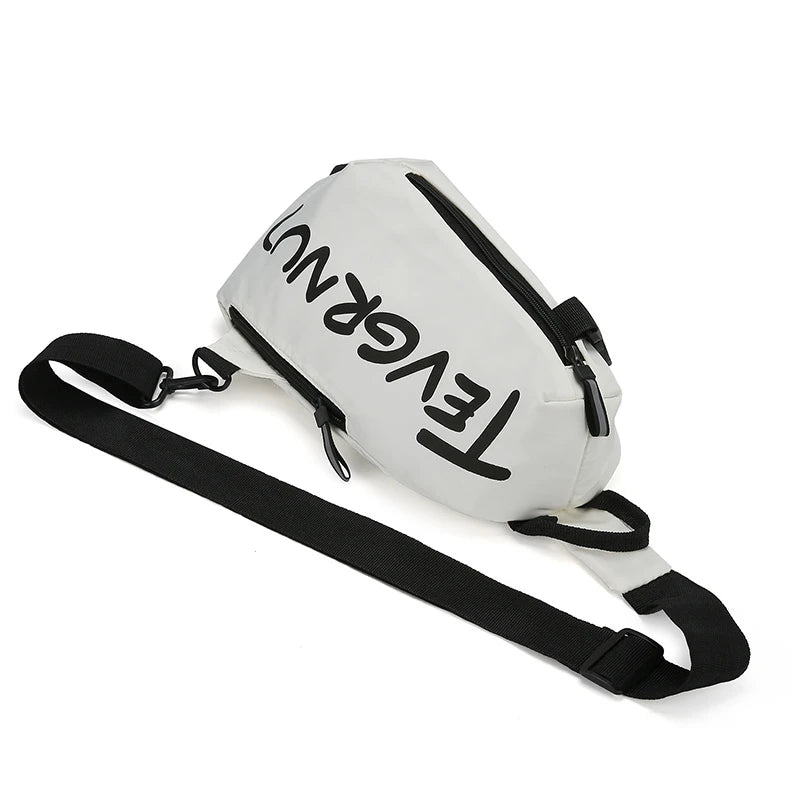 UrbanGlide Unisex Crossbody Bag | Waterproof Nylon, Minimalist Black Design