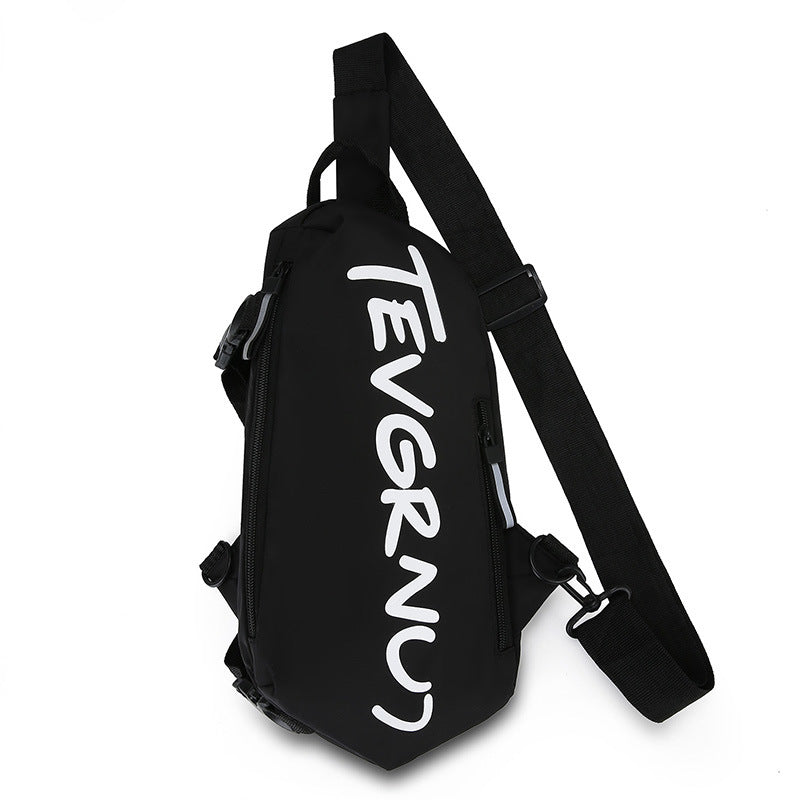 UrbanGlide Unisex Crossbody Bag | Waterproof Nylon, Minimalist Black Design