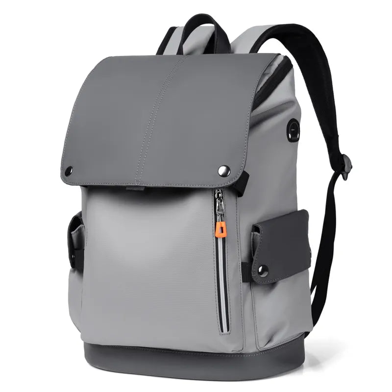 Urban Luxe Men's Backpack | Waterproof Faux Leather, 14 Laptop Compartment