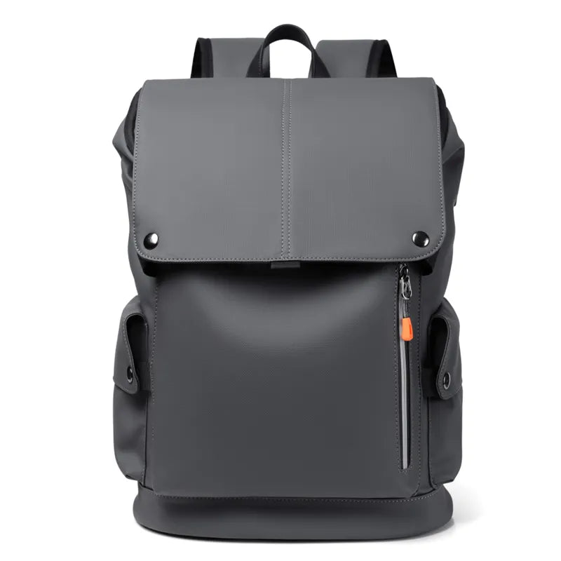Urban Luxe Men's Backpack | Waterproof Faux Leather, 14 Laptop Compartment