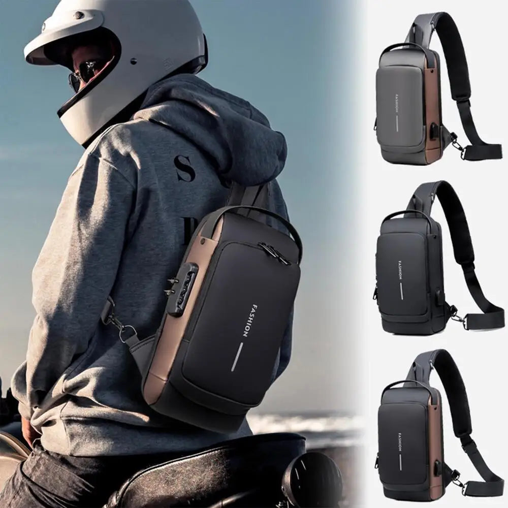 Valiant Men's Crossbody Bag | Anti-Theft Waterproof Oxford Fabric