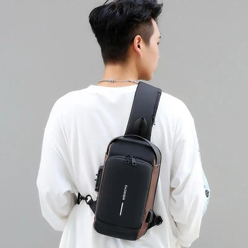 Valiant Men's Crossbody Bag | Anti-Theft Waterproof Oxford Fabric