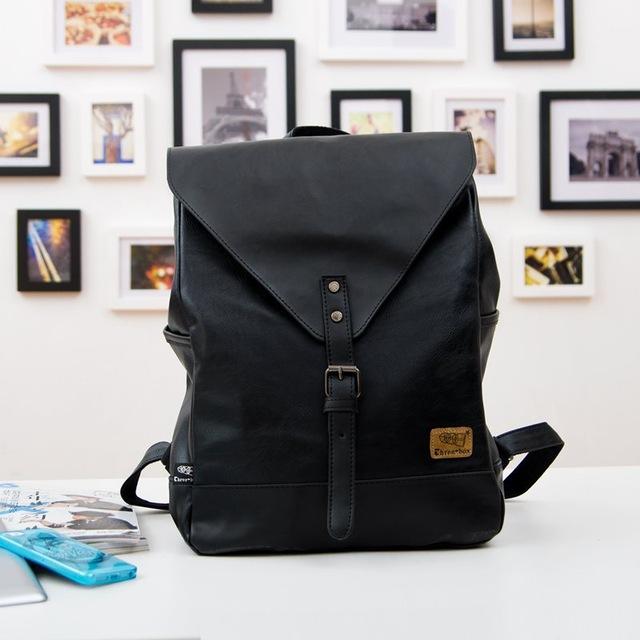 Vega Unisex Travel Backpack | Vegan Leather, Elegant Criss-Cross Design