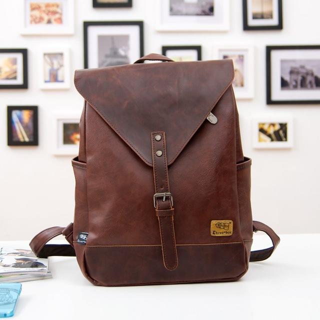 Vega Unisex Travel Backpack | Vegan Leather, Elegant Criss-Cross Design