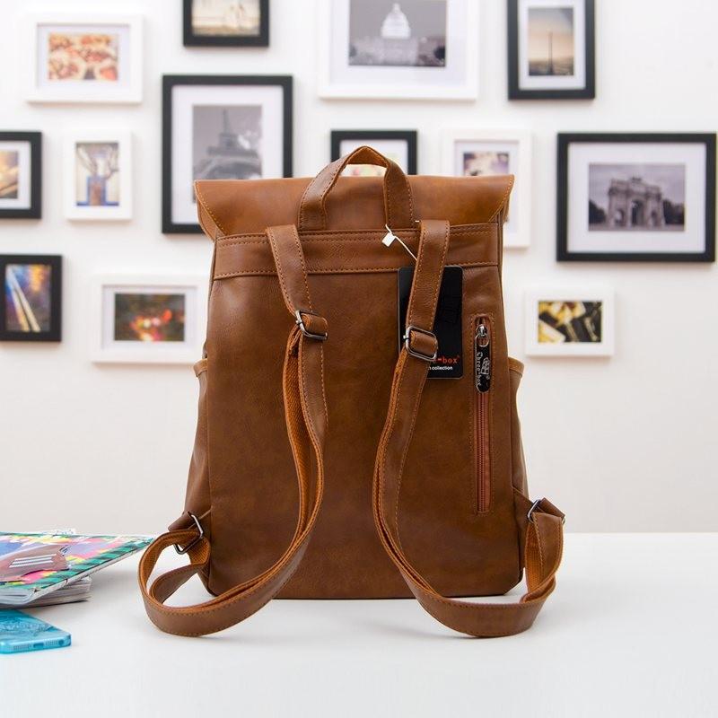 Vega Unisex Travel Backpack | Vegan Leather, Elegant Criss-Cross Design