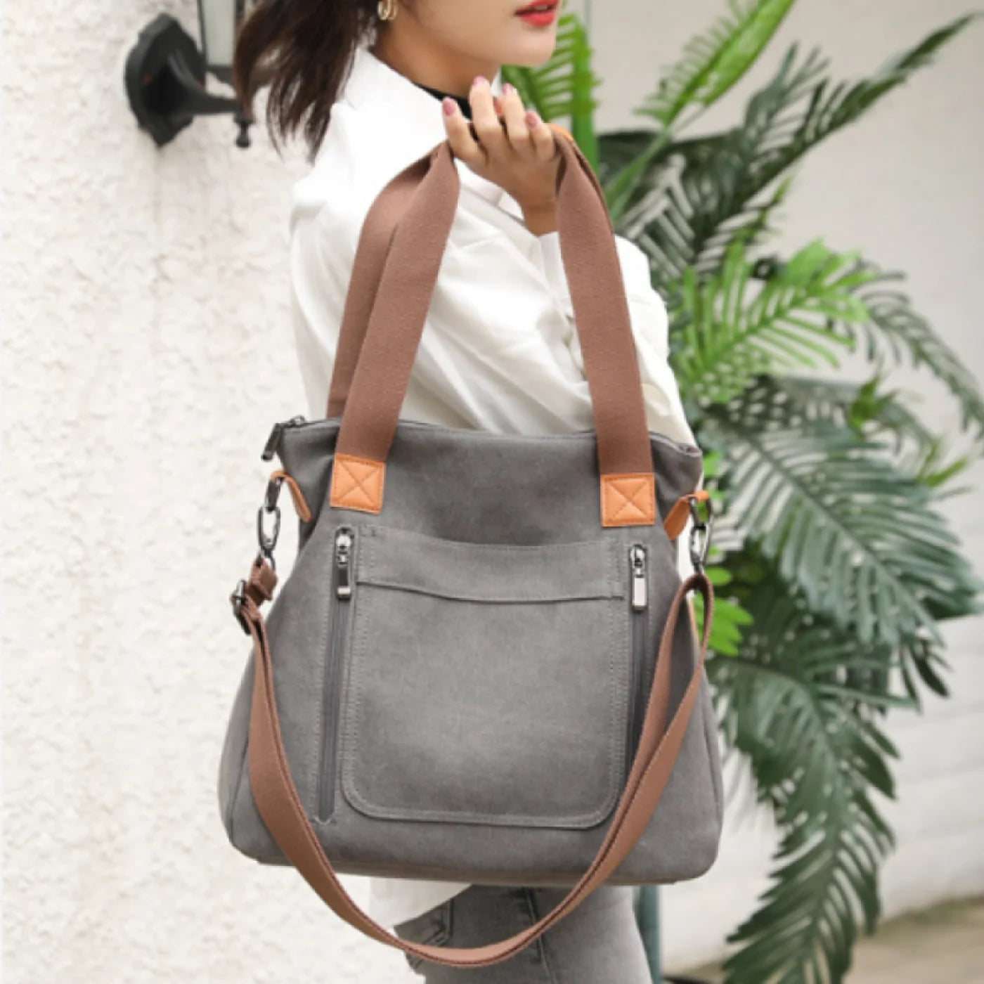 Vela Women's Crossbody Bag | Durable Canvas, Large Capacity