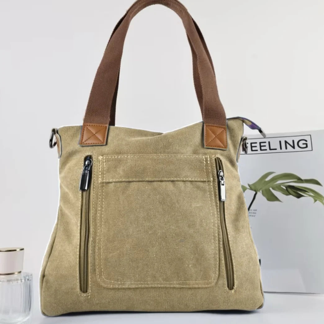 Vela Women's Crossbody Bag | Durable Canvas, Large Capacity