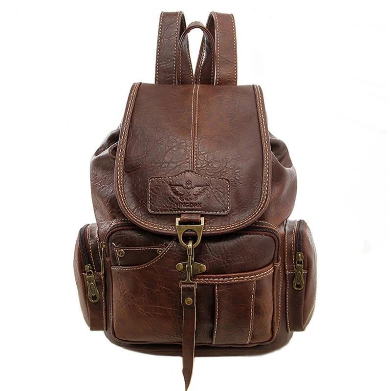 Vela Women's Drawstring Backpack | Luxury Vegan Faux Leather, Lightweight