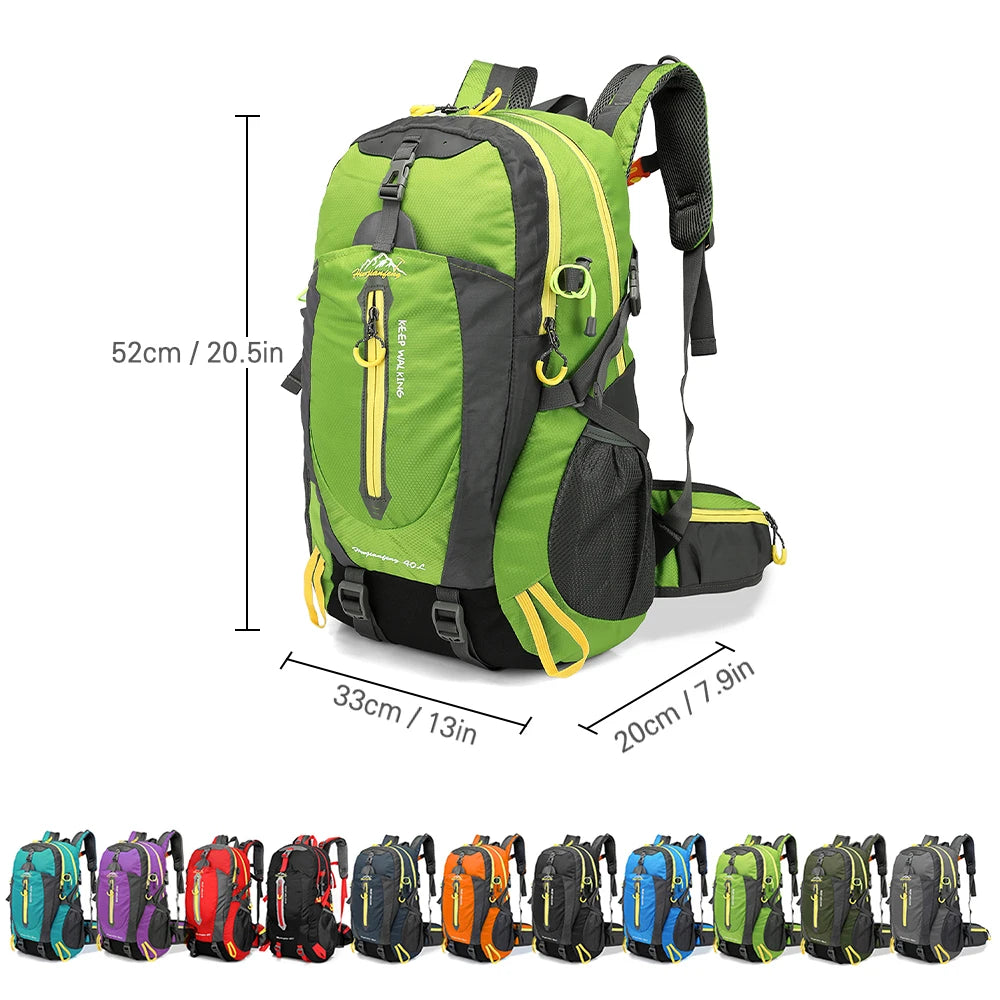 Compact 40L Waterproof Travel Backpack