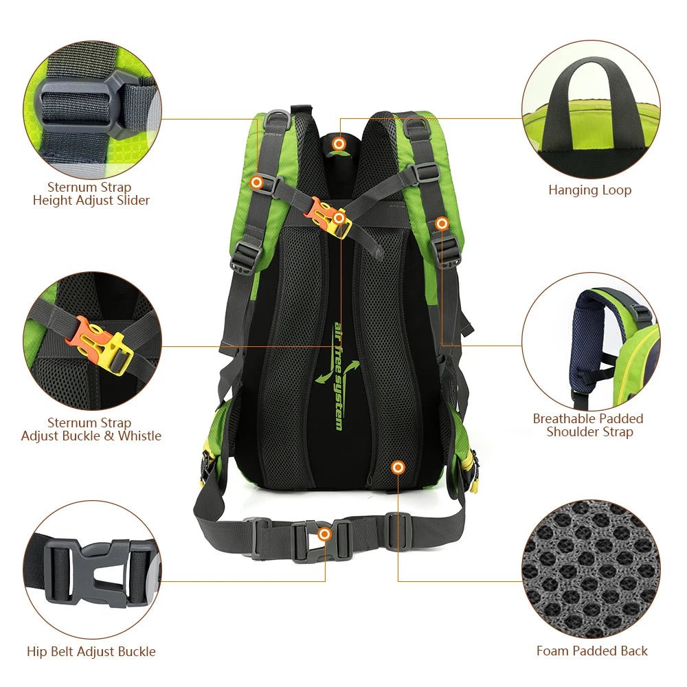 Compact 40L Waterproof Travel Backpack