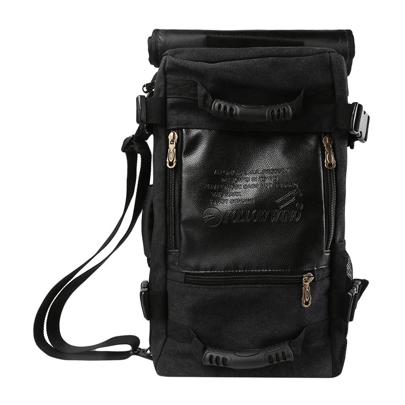 Vico Men's Travel Backpack | Durable Canvas, Spacious Bucket Design