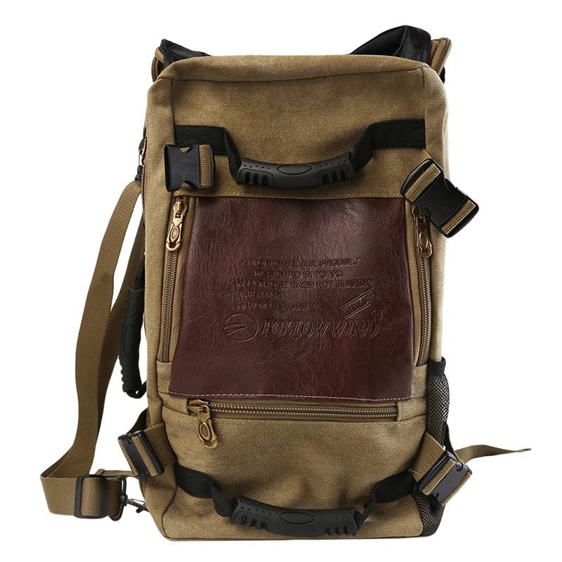 Vico Men's Travel Backpack | Durable Canvas, Spacious Bucket Design