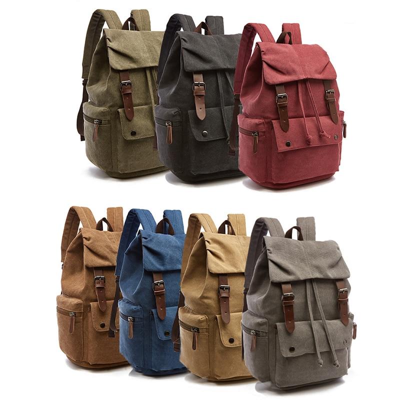Vintage Canvas Travel Backpack with Large Capacity and Multiple Pockets – Durable Rucksack for Outdoor Adventures 1