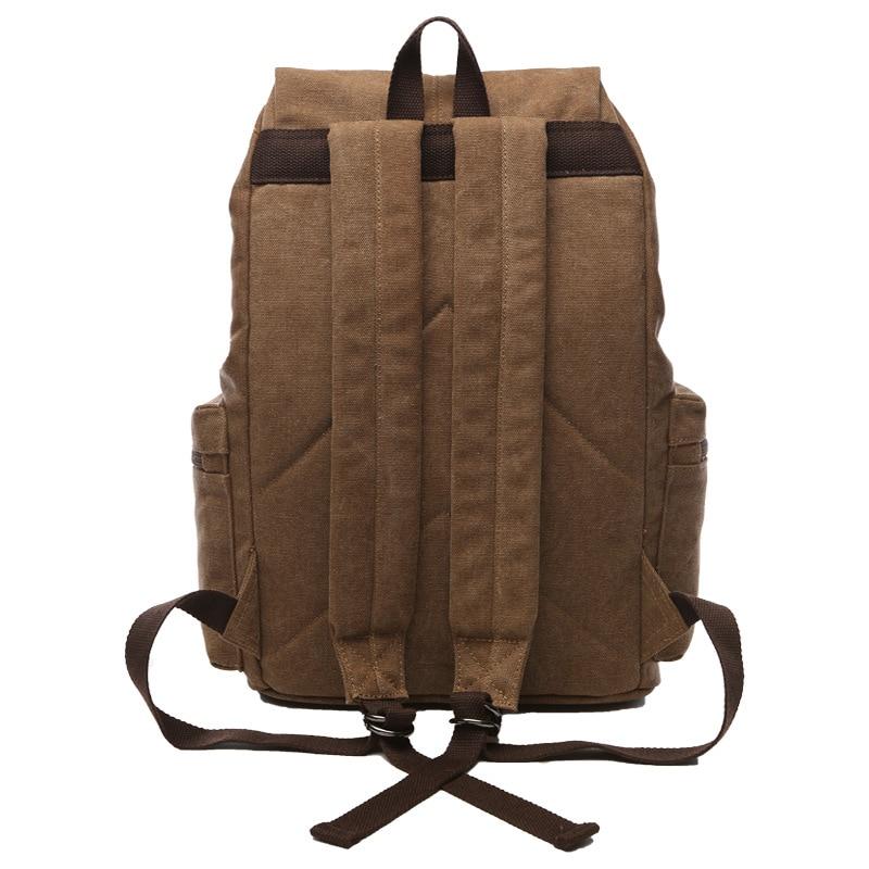 Vintage Canvas Travel Backpack with Large Capacity and Multiple Pockets – Durable Rucksack for Outdoor Adventures 2