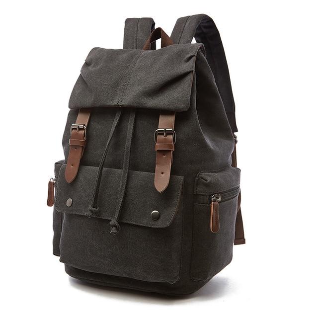 Vintage Canvas Travel Backpack with Large Capacity and Multiple Pockets – Durable Rucksack for Outdoor Adventures 5