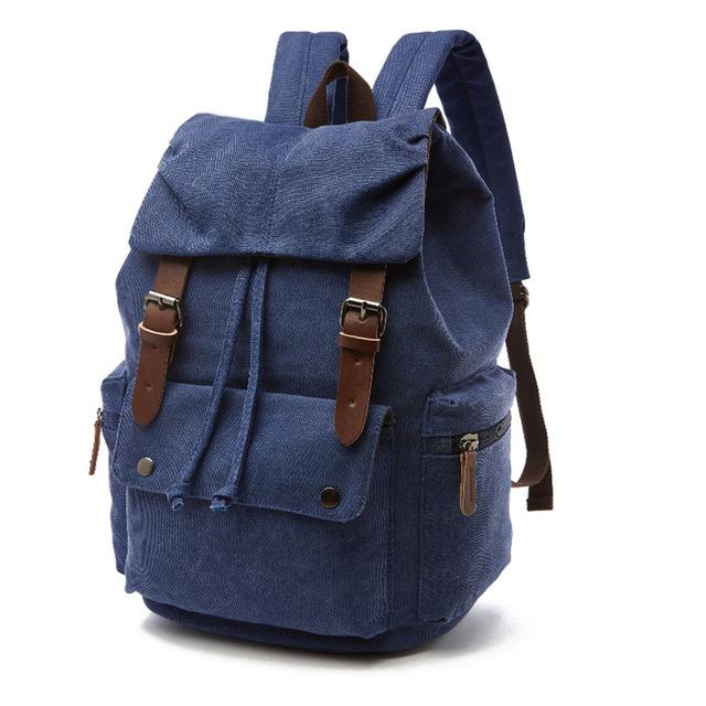 Vintage Canvas Travel Backpack with Large Capacity and Multiple Pockets – Durable Rucksack for Outdoor Adventures 6