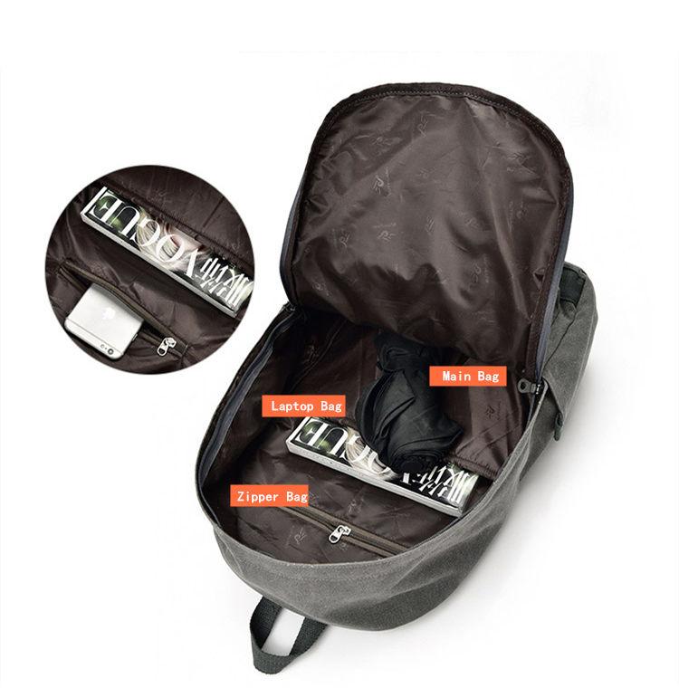 Vivid Students & Travelers Rucksack | Multi-Pocket Canvas, Stylish & Practical